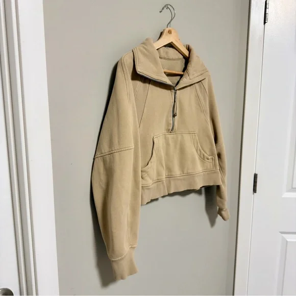 LULULEMON Scuba Oversized Half Zip Hoodie - Trench - Picture 6 of 7